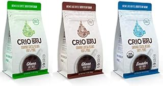 Crio Bru Variety Pack Organic Herbal Tea Coffee Alternative Substitute 99% Caffeine Free Whole-30 Gluten Free Honest Low Calorie Energy Boost 10 oz, Ghana French + Ghana Light + Ecuador | Brew and Enjoy Hot or Iced (3 pack)