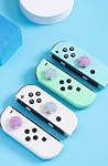 NANANINO Capuchons de poignée de pouce en silicone Joycon, bouchons de couverture en joystick doux compatibles avec commutateur Nintendo/OLED/Switch Lite, 4PCS - Étoiles