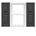 Mid America Raised Panel Vinyl Shutters (1 Pair) - 14.75 x 71 018 Tuxedo Grey
