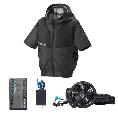 [�A�^�b�N�x�[�X] �󒲃E�F�A �O���t�F�������u���]����24V�o�b�e���[�ƃt���b�g�t�@���Z�b�g 2445+RD9691NJ+RD9620PH S�`5L �T���G�X �󒲕��_��(�`���R�[�� S)