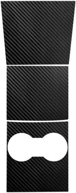Carbon Fiber Pattern Car Center Control Panel Sticker for Tesla Model 3 2016-2020, Interior Protector Accessory for Tesla Model Y, Wood Style Sticker (Carbon Fiber