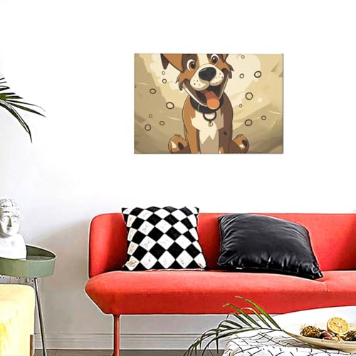 Toile murale moderne pour habiller un mur vide avec un motif cartoon