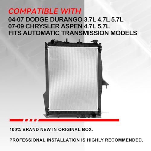 Image of Auto Dynasty 2738 Radiator for 2004-2009 Dodge Durango Chrysler Aspen