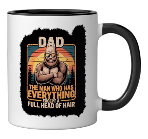 Taza de cerámica Bald Dad The Man Who Has Everything 11 oz miniatura 2