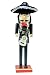 Produktbild Clever Creations - Mariachi-Gitarrist als weihnachtlicher Nussknacker - traditionelle Deko-Figur aus Holz mit schwarz-goldfarbenem Charro-Outfit & Hut - 35,5 cm
