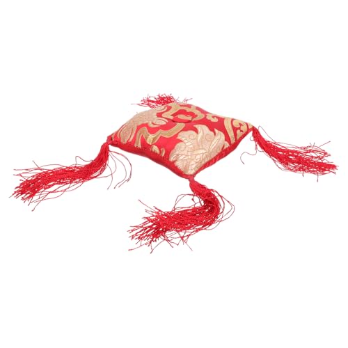 Totority シンギングボウル クッション 仏教アクセサリー 仏のアクセサリー シンギングボウルマット 仏音ボウルマット ボウルパッド 仏の供給 仏壇マット 仏教の音のボウルマット コットン 赤