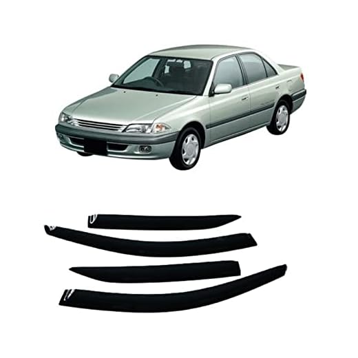 Car Side Window Ventil VISOR RAIN GUARD Weathershields För Toyota Corona Carina 1992 1993 1994 1995