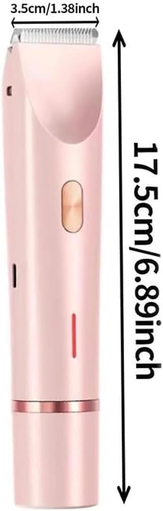 Rasoir Intime et Tondeuse Maillot Pour Femme 2 en 1 - Sans Fil Pour Le Corps, Les Aisselles, Le Bikini, Les Sourcils et Le Nez - Protection de la Peau