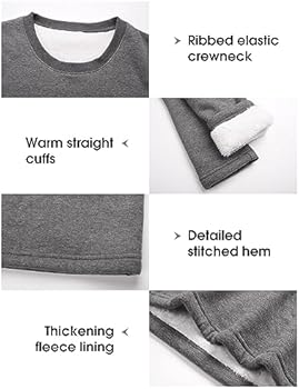 Nadeer Women's Fleece Sweatshirts Pullover Plush Crew Neck Long