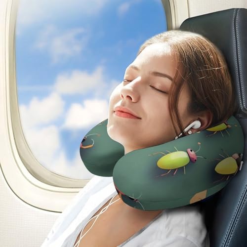 Almohada de viaje espuma viscoelástica tamaño único miniatura 3