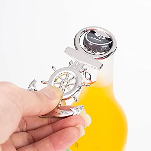 50PCS Anchor Design Bottle Openers for Nautical Themed,Wedding Favors Gifts,Bridal Shower Decorations or Baby shower Party Souvenirs for Guests with Individual Package - Image 3