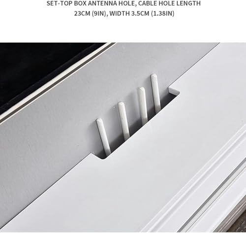 Étagère TV flottante pour console multimédia et gestion de câbles - 8