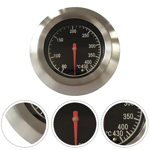 SIXHAOBU Termómetro para Barbacoa, Medidor de Temperatura en Acero Inoxidable para Barbacoa, Rango 60-430℃/100-800°F para Horno, Estufa de Leña Accesorios Herramienta - imagen 6