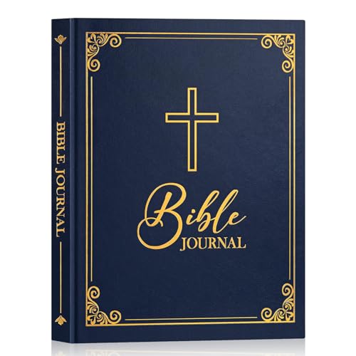 Lanpn Diario de Oración Biblia para Hombre, Cuaderno de Devocional & Biblia Estudio, 3 Meses Cristiano Bible Prayer Journal, Diario Regalos para Gratitud Reflexión Religiosa Inspira, Inglés, Azul