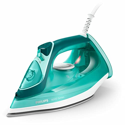 Philips Dampfbügel, Leistung 2400 W, starker Dampfschlag 180 g, Glatt laufender Keramikfuß, Konstanter Dampfstrahl bis 40 g/min, DST3030/70
