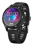 SPC Smartee Sport Smartwatch de 1.22' (Bluetooth 4.0 BLE, GPS), Juventud Unisex, Negro
