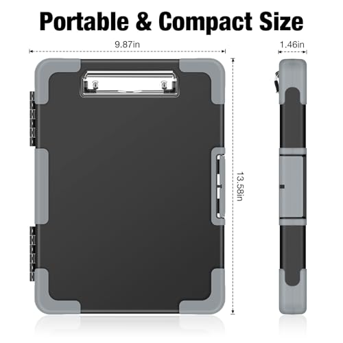 image for Sooez Toughest Clipboard with Storage, Internal Pen Pouch Included, Le