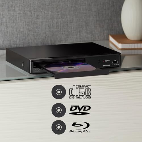 Image of Panasonic Blu Ray DVD Player with Full HD Picture Quality and Hi-Res Dolby Digital Sound, DMP-BD90P-K, Black
