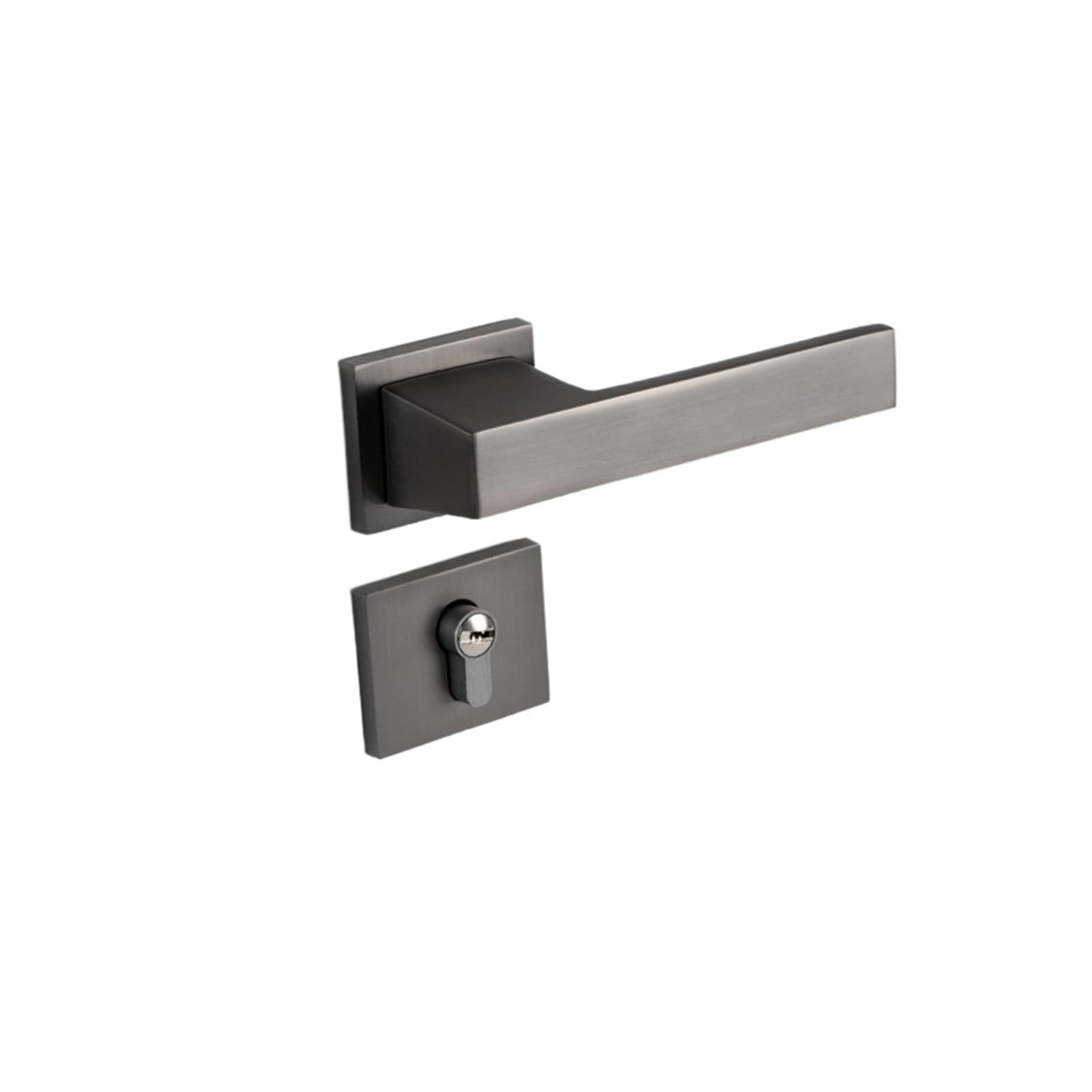 BSAXITHZB Door Handle Lock Silent Door with Key(Set B_72MM)