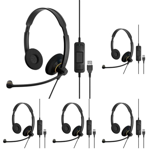 Casque micro EPOS Impact SC 60 USB ML filaire lot de 5 pour supprimer le bruit