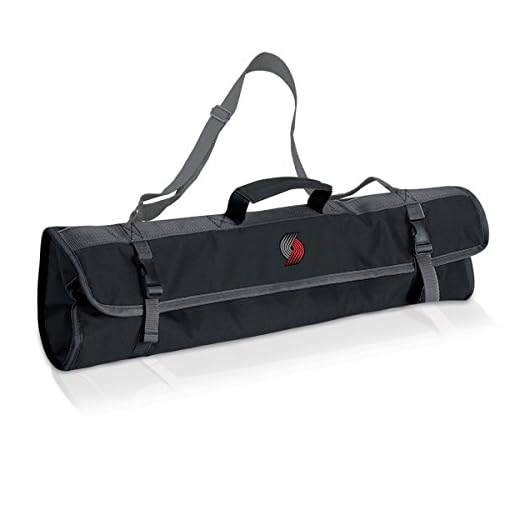 NBA Portland Trail Blazers 3-Piece BBQ Tool Set with Carry Tote