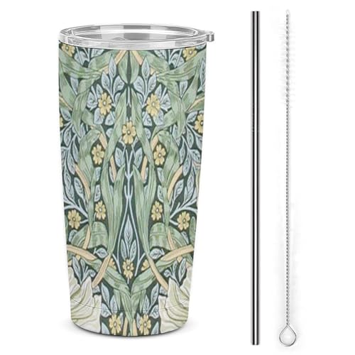 Ԃ̃Jbv William Morris ԕ Xg[&Xg[uVt }OJbv R[q[Jbv 600ml RrjJbv ^u[ XeX ۗ ۉ ԗp Wt ^  e  LN^[ lC v[g