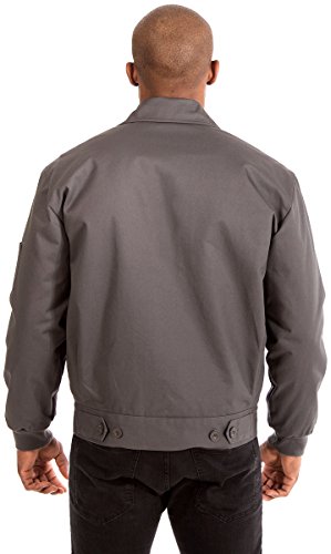 JH DESIGN GROUP Men's Mechanics Jacket a Zip Up Work Coat with Quilted Lining in Navy Blue & Charcoal Grey2