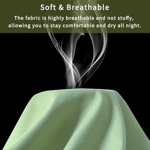 Image of 2 Pack Microfiber Standard Size Zipper Pillowcases,Light Sage Green Pillow Case Set of 2,Soft Comfortable Not Shrink Pillow Cases Standard,Breathable Luxury Pillow Covers(20x26 Inches)