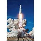 GREATBIGCANVAS Falcon Heavy Demo Mission Liftoff Unframed Poster Print