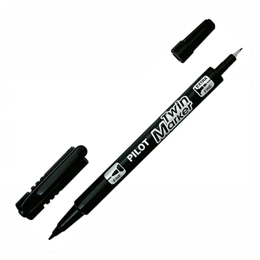 Pilot marcatore Twin Marker Begreen indélibile nera 2 punte testate fine e media