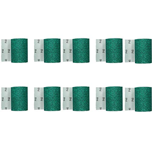 Aluminium Oxide 5m x 115mm Sanding Roll Sheet Paper 40 Grit Sandpaper 10 Rolls