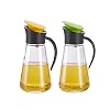 Olie sproeier 2-delig verdikte glasolie Multi-Color Automatic Opening and Closing Oil Fles Anti-Lekkage Olie en Azijn…