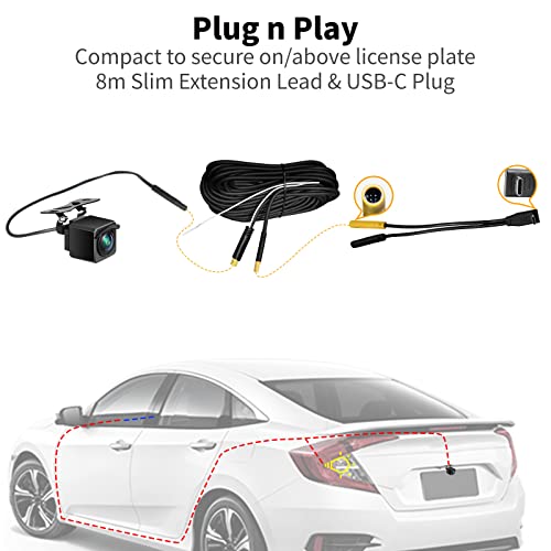 Atoto Ac-Rcr01W Hd 1080P Backup Camera, 150° Wide Viewing Angle, Strong Light Suppression, With Built-In G-Sensor, Only Compatible With Selected Atoto P8 Series #TOP1