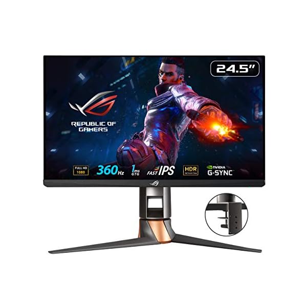 ASUS ROG PG259QNR - Monitor gaming esports de 24.5" FullHD (1920x1080, LED, 360 Hz,1ms (GtG), Fast IPS, HDR10) Negro