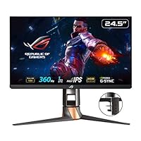 ASUS ROG Swift 360Hz PG259QNR 62,23 cm (24,5 Zoll) Gaming Monitor (Full HD, Fast IPS, Nvidia G-Sync, HDMI, DisplayPort, 1ms Reaktionszeit) schwarz