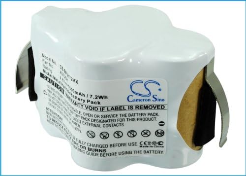 Cameron Sino Battery for Euro Pro Shark V1720, Shark V1725, Shark V1725H PN:Euro Pro X9725H 1500mAh / 7.20Wh