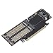 RiToEasysports Cards Reader Double Heat Dissipation M.2 NVME A PCIE X4/X8/X16 NGFF MSATA Converter Expansion for Transfer Efficient Efficient Data