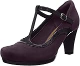högl pumps violett Produkttyp: verstellbar Clarks Damen Chorus Pitch T-Spangen Pumps, Violett (Aubergine), 36 EU