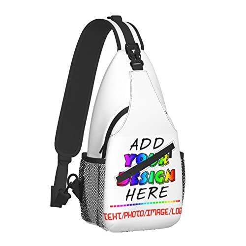 Custom Sling Backpack Personalized Crossbody Sling Bags Leisure Sports Outdoor Custom Bag For Men Backpack Optional Color Add Your Name Logo Text or Image Here2