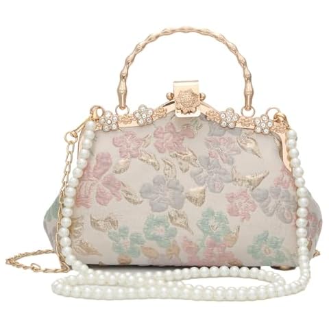 YeBon Bright Relief Flower Clutch Bag Cover