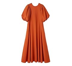 Amazon.co.jp: [エミ] パフスリーブサッカーワンピース