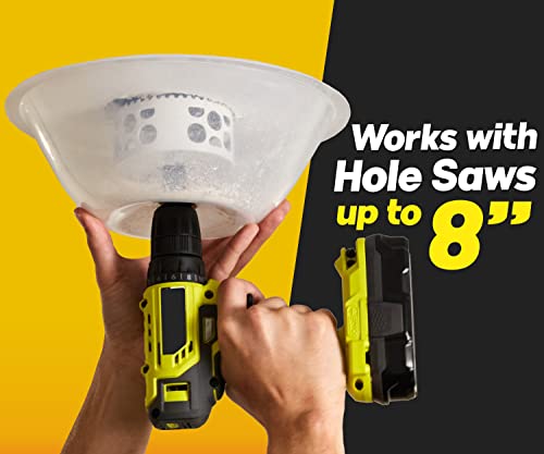 Hole Saw Dust Bowl - Dust Bowl for Hole Saw, for Installing Recessed Lights and Works with All Hole Saws