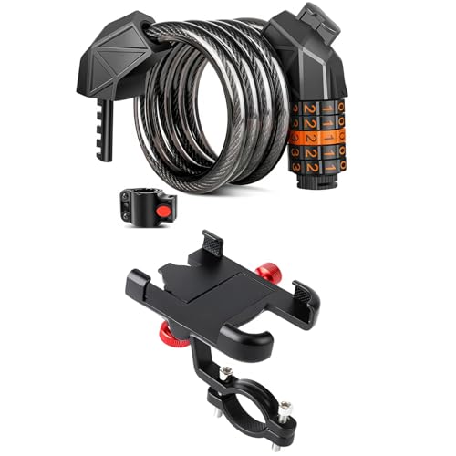 TST Bike Fashion Stand and Combination Lock Compatible with Electric