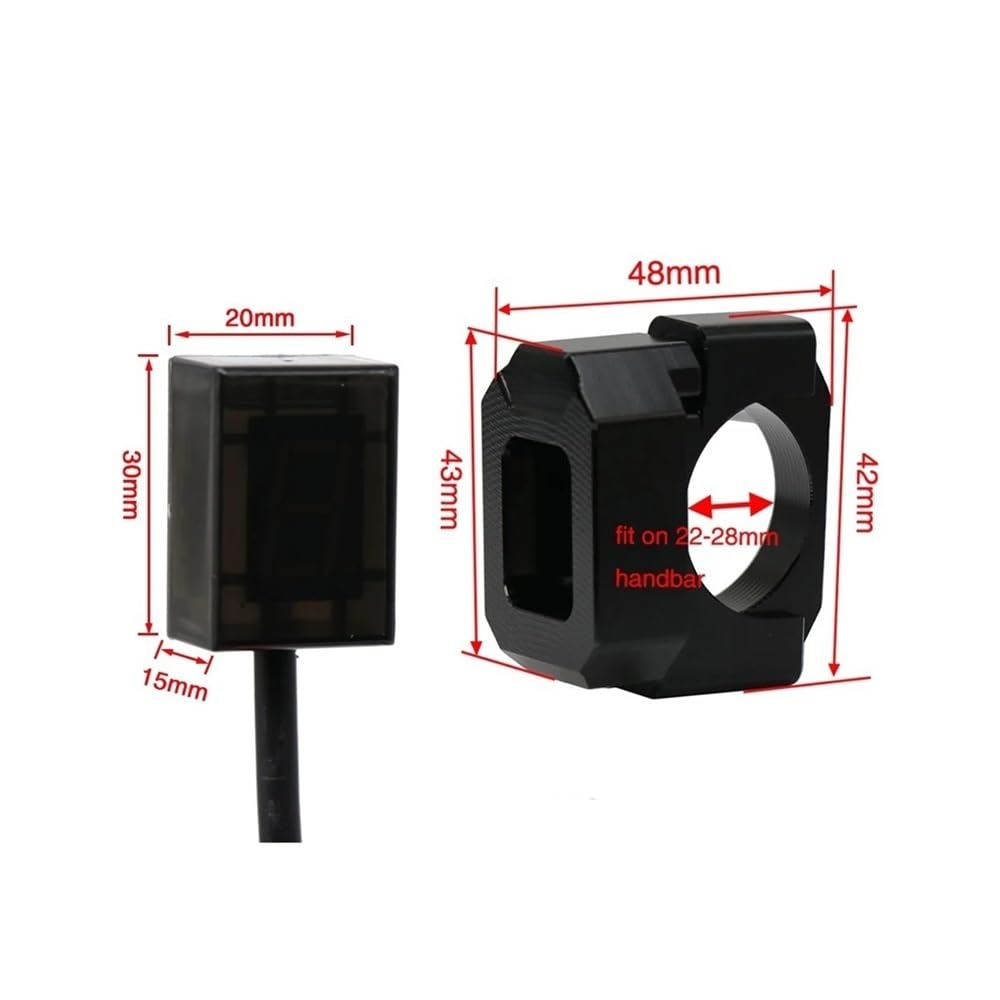 Indicador Marchas Motocicleta Indicador De Marcha Digital Universal para Motocicleta 6 Velocidades, Soporte para Y Palanca Cambios