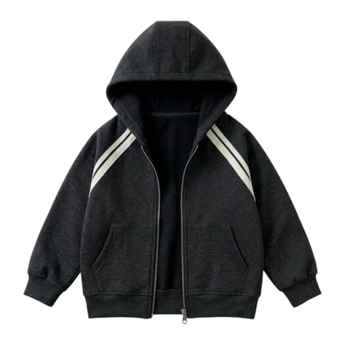 Sweat à capuche enfants zippé pour la cour de récréation et le sport en hiver