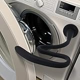 PinkCross Universal Front Load Washer Door Prop Magnetic – Dryer Door Prop Open, Removable Heavy Duty Silicone Washing Machine Door Holder, Keeps Front Loader Open to Prevent Odors (Black)