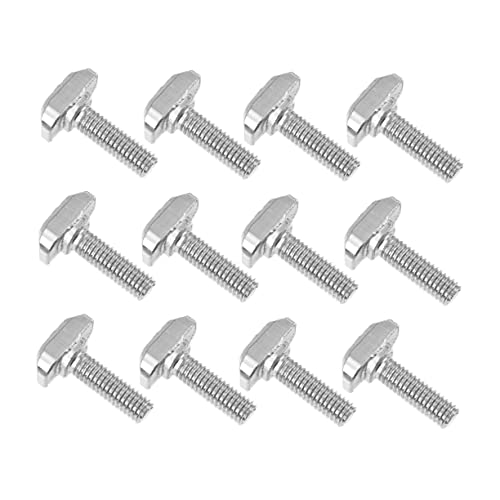 Mobestech Parafusos De Perfil De Alumínio 50Pcs T Parafuso T Parafusos De Trilha T Parafuso De Subst