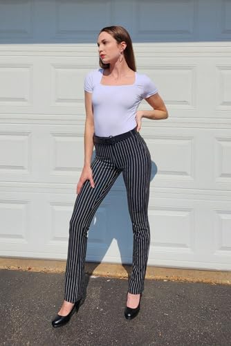Image of Yogipace,Belt Loops,Women's Petite /Regular /Tall Straight Leg Yoga Dress Pants