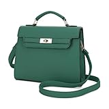 EVVE Women's Top Handle Satchel Bag Vegan Leather Crossbody Handbag with Top Handle and Strap(KGN)