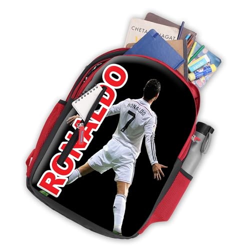 Image of Ronaldo School Bag CR7 Daypack Casual Backpack for Kids Children Boys And Girls 7-12 Years